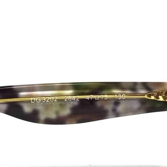 Dolce & Gabbana DG3202 2842 Eyeglasses Frames Black Green Pink Floral 47-15-130 - Picture 9 of 10